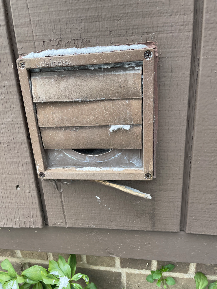 dryer vent entry